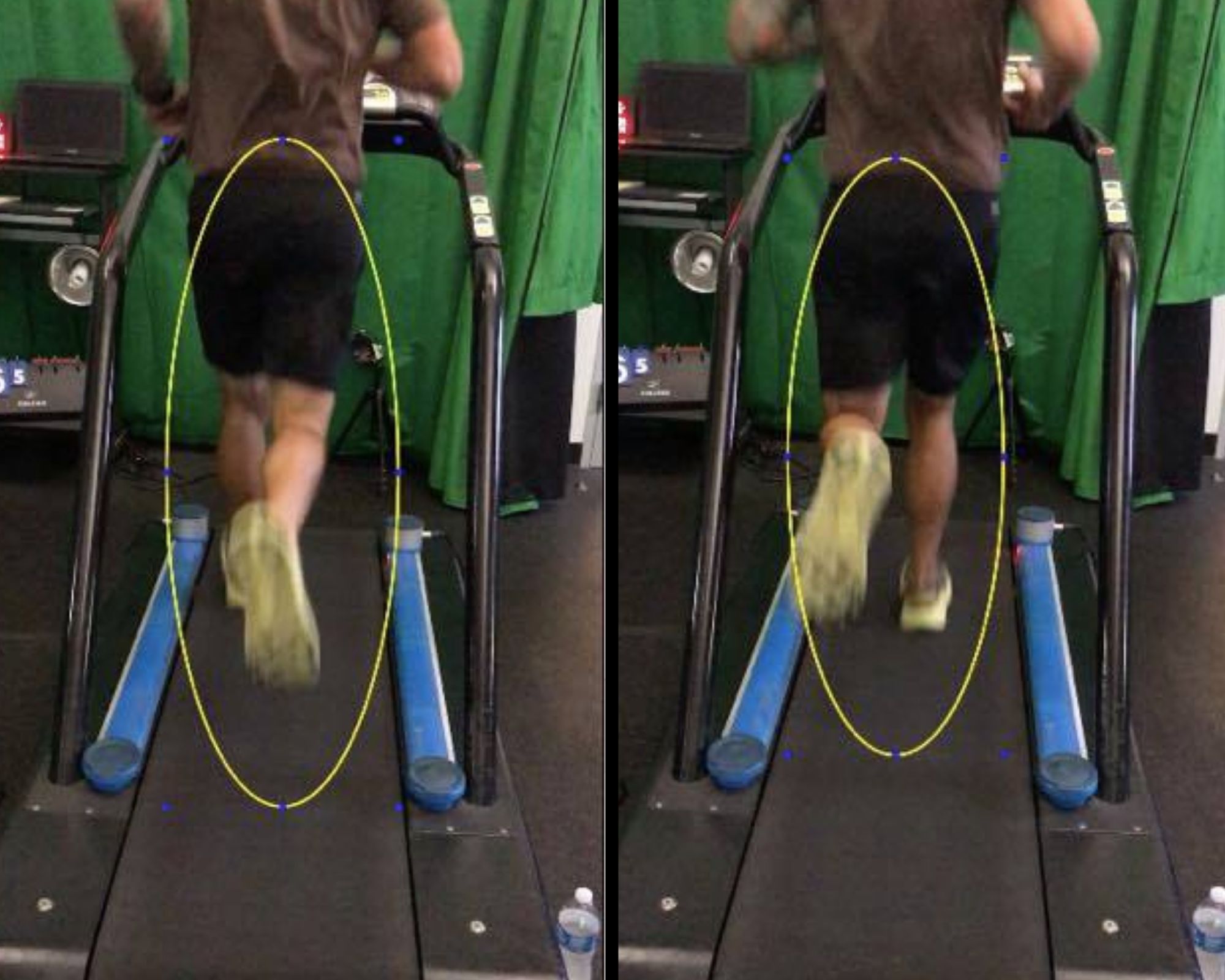 Identify asymmetries before they cause an injury in this runner from behind.